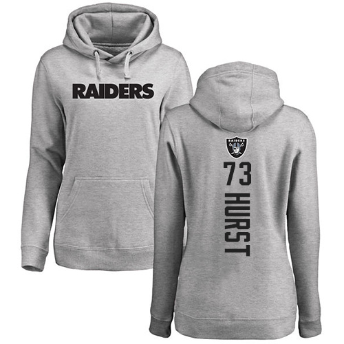 Men Oakland Raiders Ash Maurice Hurst Backer NFL Football 73 Pullover Hoodie Sweatshirts